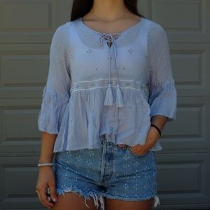 Blue Summer Blouse